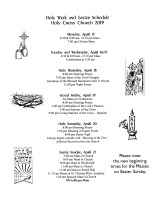 Holy Week and Easter 2019